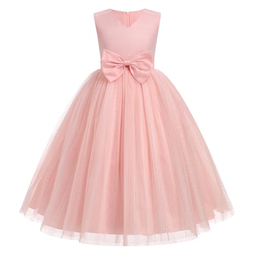 Flower Girl Dress for Wedding Floral Lace Sequin Puffy Tulle Birthday Dresses Kids Fairy Princess Prom Pageant Dress