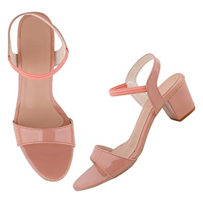 G-COLLECTION Women Fancy and Stylish Block Heel Sandal Ankle Adjustable Strap Wear to Casual Sandal (B0C33QH5C8) Amazon Price History, Amazon Price Tracker