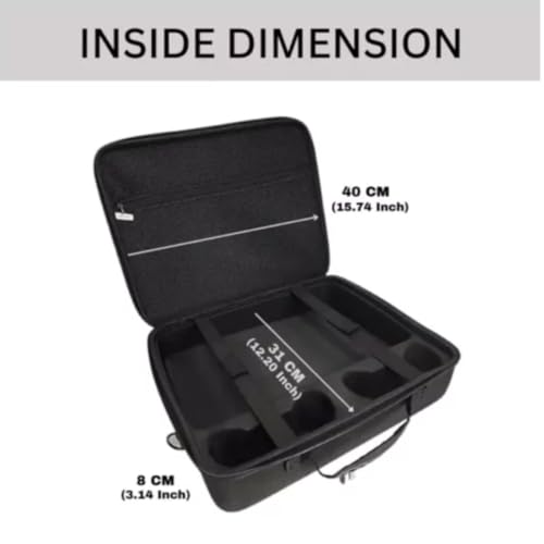 Image of TMG Storage Bag for PS-5(Slim), Carrying Case Portable Waterproof Shockproof Nylon Fabric Bag Fits for PS-5 (Slim) Travel Bag