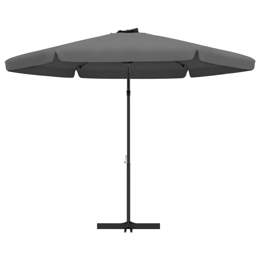 Parasol ogrodowy parasol przeciwsłoneczny do roślin, ze stalowym masztem, 300 cm, zielony