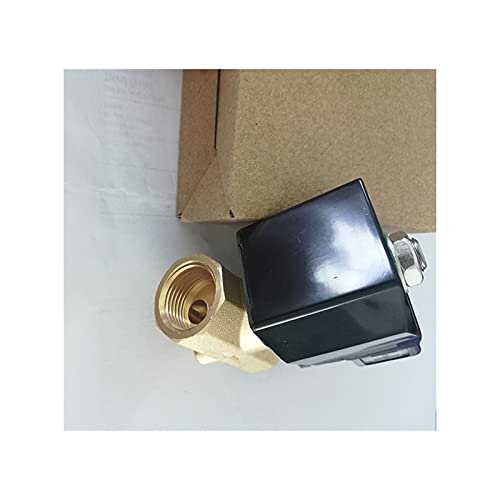 Válvula solenoide latón G1/2 AC 110V de acción directa N/C para control de agua 4