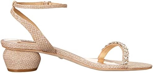 Badgley Mischka Women's TARIKA Heeled Sandal, Pale Gold, 7.5 | Image 5
