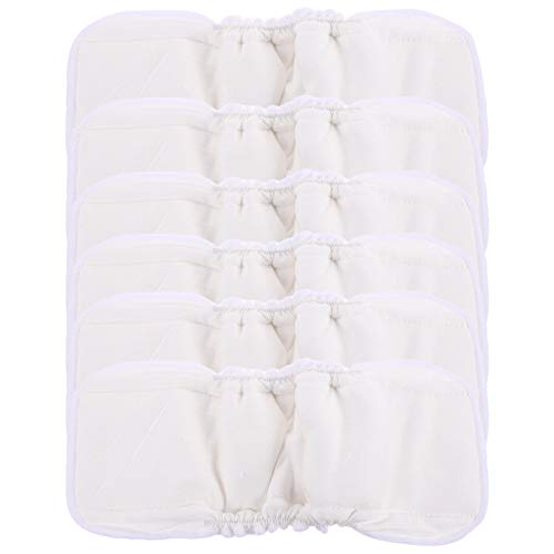 Inserts couches lavables VICASKY en bambou et coton de 5 couches épaisses réutilisables x6