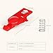 Release Catch with Spring Replacement Kit Compatible with Dyson V12s/ V15s Submarine/Omni-glide Wet Roller Head, Red Catch Release Clip Button Replacement with Spring