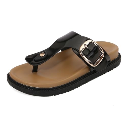 Flip-Flops For Women Thong Platform Flip Flops Open Toe Slipper Slip On Slides Leather Summer For Beach Pool Travel