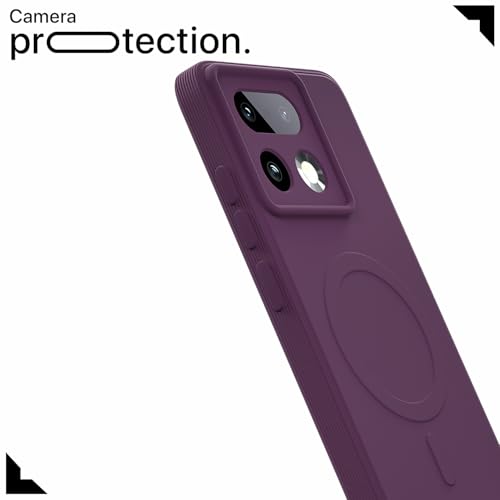 Image of Pikkme Back Cover for Realme 16 Pro Plus 5G Soft Matte Silicone Mag-Safe Design (Mag-Safe Not Support) Camera Protection | Slim Fit Bumper Cover (Purple)