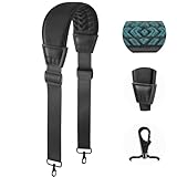 FIEIL 3D Air Cushion Ultra Comfortable Bag Strap, 67' Thicken Shoulder Strap with Double Adjustable Buckles and Metal Hooks, Ideal for Laptop Messenger Bag/Crossbody Bag(Reduced Stress)