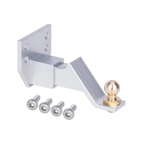 Attelage de remorque RC ajustable et pièces de mise à niveau D90 Silver