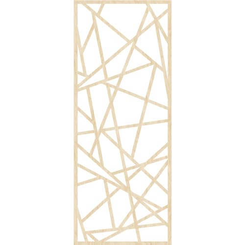 Image of Conway Decorative Pierced Fretwork Wood Wall Panels, 13 3 /8 inchW x 34 3 /8 inchH x 3 /8 inchT, Birch