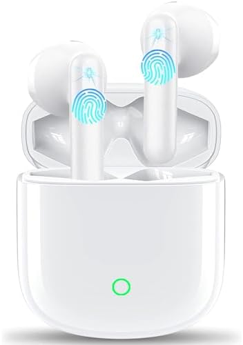 Wireless Earbuds, Bluetooth 5.4 HiFi Stereo,Wireless Earphones with 4 ENC Noise Cancelling Mics,58H Playtime Bluetooth Earbuds,Touch Control Ear Buds,IP7 Waterproof Wireless Headphones for Android/iOS