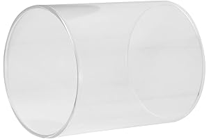 HEMOTON 10 Pack Premium Quality 6" Hurricanes Candle Holder Sleeves Clear Punch...