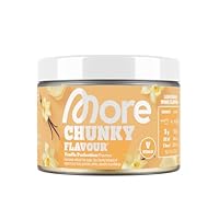 MORE Chunky Flavour, Vanilla Perfection, 150 g, vegan, Geschmackspulver zum Süßen, ohne viel Zucker und Kalorien, mit Inulin und Laktase - made in Germany
