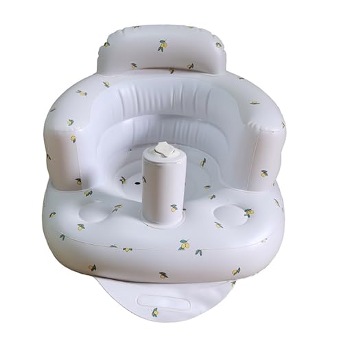 Image of Inflatable Baby Seat, Baby Floor Seats for Babies 3-36 Months, Sit Up Chair with Built-in Air Pump, Portable Infants Back Support Seater, Sit Me Up Seat for Home, Travel (Olives, M)