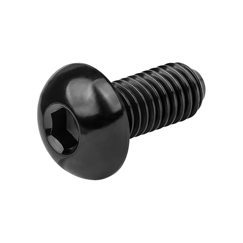 Image of Titanium Bolt M3 8 10 12 15mm Allen Key Head Screws for Bicycle Pack of 4 (Black, M3x10mm)