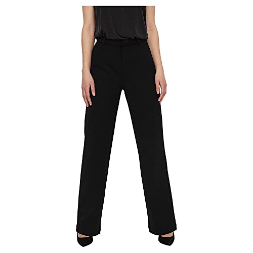 VERO MODA Trousers VMZAMIRA Mid Waist Trousers, Preto, S