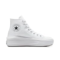 Converse 568498C Chuck Taylor all Star Move Donna, White/Natural Ivory/Black EU 42