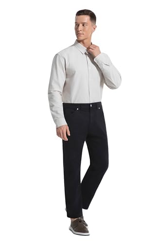 Skinny Khaki Pants for Men Short Inseam 26 27" Cropped Ankle Length Slim Fit Stretch Casual Chinos Vintage Washed4