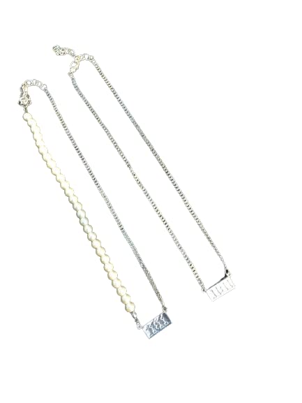 Valentine Gift By Samna�make a wish� necklace Designer Chain Pendant Necklace 2 Combo Jewellery Set for Women and Girls D-003