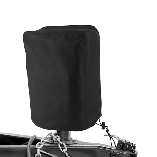 Yourkar Electric Jack Cover, 210D Oxford Fabric Electric Tongue Jack Protective Cover, Waterproof Jack Head Cover for Travel Trailer Outside Camper RV, Universal Car Accessories (Black)