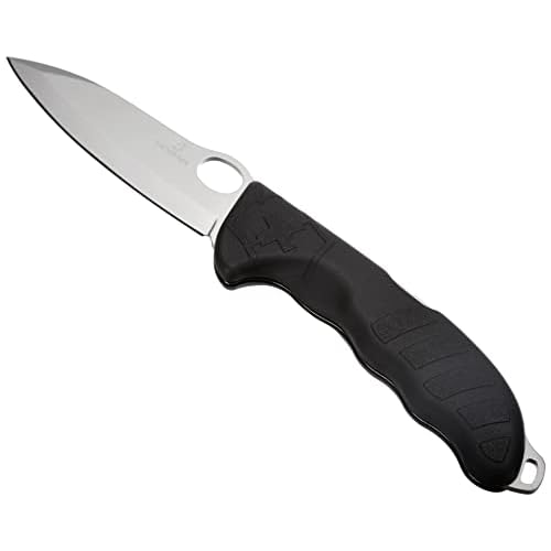 Victorinox Hunter Pro Swiss Army Knife, Large, Multi Tool, 2 Functions, Large Locking Blade, One Hand, Black