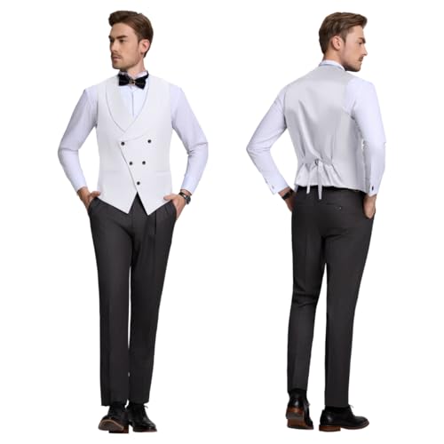 Men's 3 Piece Suit for Groom Men's Wedding Morning Suit with Tailcoat Tuxedo Long Tail Double Breasted Vest Pants3