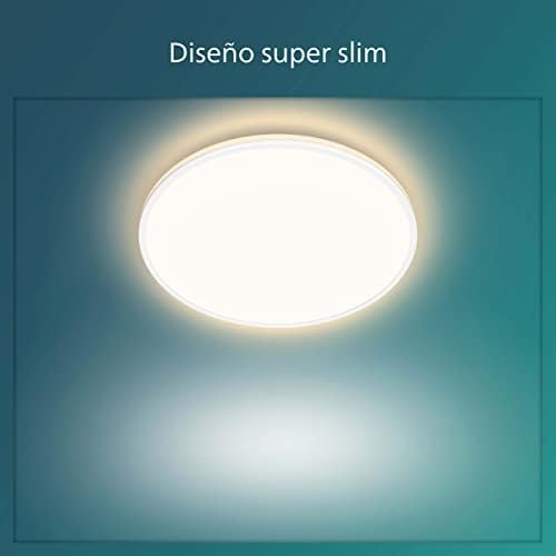 Philips LED Superslim Linear Ceiling Light 22W 4000K [Cool White - White] for Home Indoor Ceiling Lighting, Livingroom, Bedroom" } (25096300)