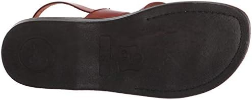 Amos - Leather Ankle Strap Flat Sandal - Honey | Image 3