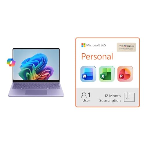Image of Bundle of Microsoft Surface Laptop (2025), Windows 11 Copilot+ PC + Microsoft 365 Personal | 12-Month Subscription