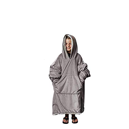 YLOVOW Sudadera con Capucha de Gran tamaño Sudadera con Capucha, súper Suave, cálida y cómoda con Capucha Gigante y Bolsillo Delantero Grande, para Adultos, Hombres, Mujeres, Adolescentes,Gray