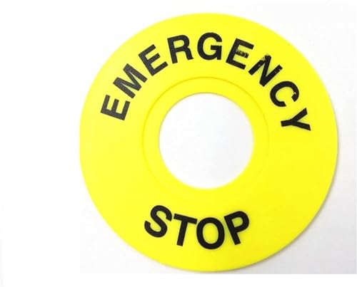 Arrêt d'urgence 22mm bouton coup de poing avec boîte jaune contre les pannes machine