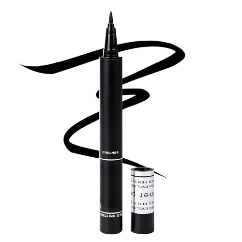 Delineador Líquido Negro Waterproof con Pincel Ultra Fino