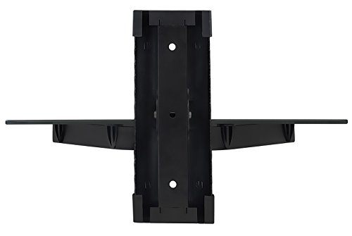 Mount-It! MI-891 Floating Wall Mounted Shelf Bracket Stand for AV Receiver, Component, Cable Box, Playstation4, Xbox1, DVD Player, Projector, 17.6 Lbs Capacity, 1 Shelf, Tinted Tempered Glass Black - Thumbnail 5