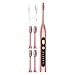 Whitening Toothbrush Rechargeable 5 Modes 15 Day Using Time for Kids Men Women with Travel Case 800mAh Motor Smart Timer Pressure Sensor Ultrl Cleaning - Pink