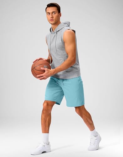 Image of Soothfeel Men's Running Shorts with Zipper Pockets 9 inch / 7 inch / 5 inch Quick Dry Eight Basketball Gym Workout Athletic Shorts