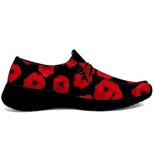 Floral Print Loafers Women Poppy Slip-on Shoes Walking Shoes Gifts for Women Men4