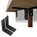 New 2 Heavy Duty Black Steel 6”x8” Countertop Support Brackets Corbel Lot L Shelf