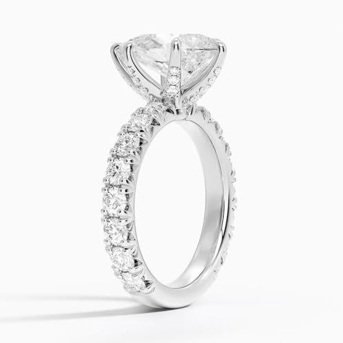 1 CT-5 CT Vintage Hidden Halo Moissanite Wedding Ring for Women, Engagement & Anniversary Ring with Diamond Accents in 925 Sterling Silver or 10K 14K 18K Solid Gold Gift for Her2