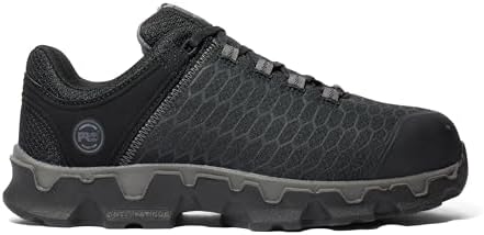 Timberland PRO Men's Powertrain Sport Alloy Safety Toe Static Dissipative Athletic Industrial Work Shoe, Black/Grey-2024 New, 12 X-Wide | Image 5