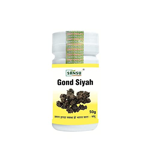 SANSU Kala gond | Gond Siyah | Black Gum | 100% Pure & Ayurvedic || (50 gram)