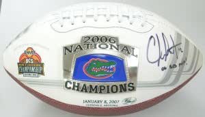 Amazon.com : Sports Memorabilia Chris Leak Florida Gators Logoball 06