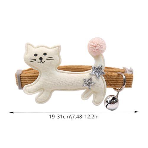 Collier de cloche de chat en peluche réglable pour chatons et petits chiots - 6