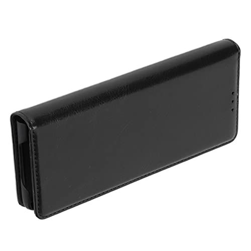 Capa protetora de couro antiqueda, capa carteira de couro legítimo, fivela magnética forte, convenie