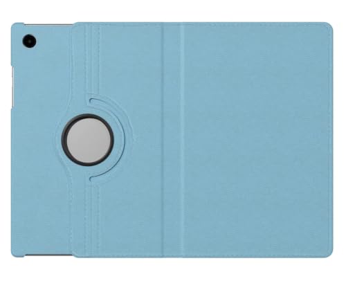 Image of M Cart Samsung Tab A8 10.5 Inch Flip Cover Leather Finish 360 Degree Rotate Flip Cover Shockproof Style Back Cover Case for Samsung Galaxy Tab A8 10.5 Inch (SM-X200 /SM-X205) (Sea Blue)