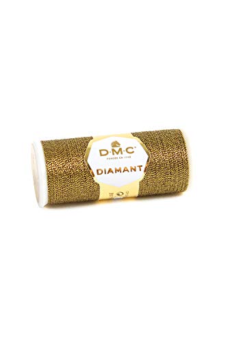 Hilo metálico para bordado DMC Diamant 35 m oro y negro miniatura 1