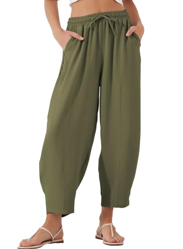 Image of EVALESS Women's High Waisted Wide Leg Palazzo Trousers