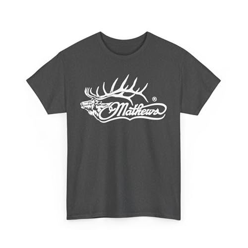 Mathews Elk Hunting Logo Unisex Cotton T-Shirt Dark Heather