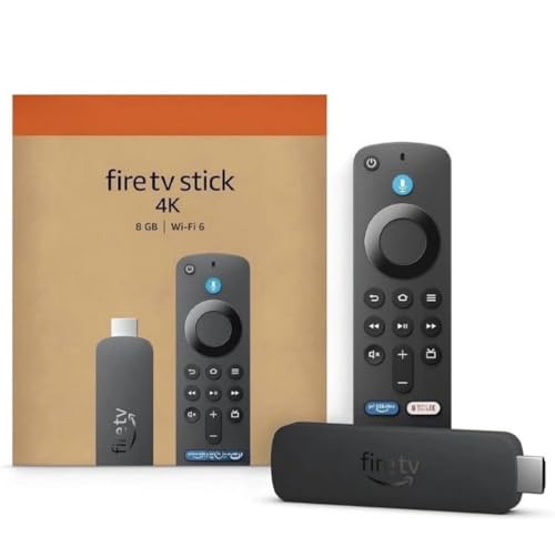 Amazon Fire TV Stick 4K Ultra HD con control remoto por voz Alexa, última generación, reproductor multimedia HDMI, Dolby Vision, HDR10+, dispositivo de transmisión Wi-Fi