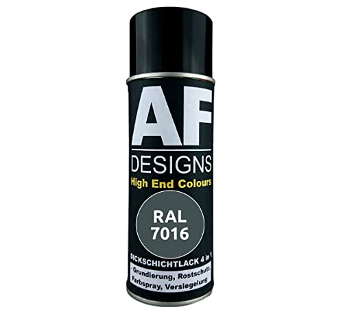 Alex Flittner Designs Rostschutzlack 4in1 RAL 7016 Anthrazitgrau Metall Schutzlack Spray Rostschutzfarbe Sprühdose