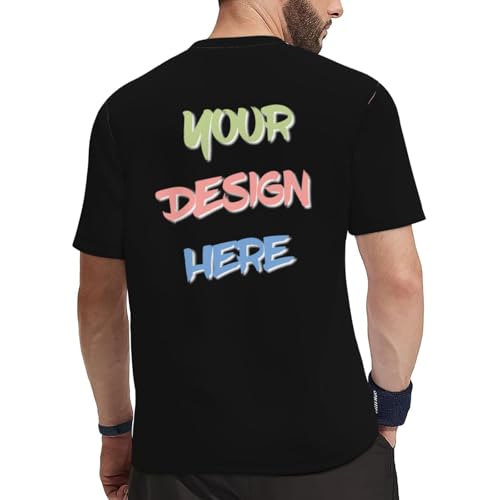 Custom T Shirts for Men Custom Shirt 4-Sided Printing Personalized Tshirts add Logo Text Photo3