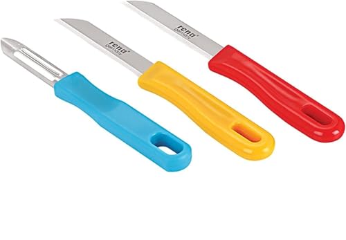 Set Cuchillos Cocina 3 Piezas Acero Inox